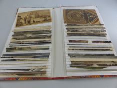 Album containing postcards of cathedrals