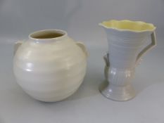 Ridgway twin handled pot and a similar Weatherby Vase
