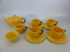 Miniature Tea for four set with plates, sugar bowl, and milk jug etc