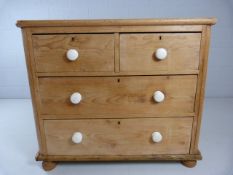 Antique pine chest of drawers