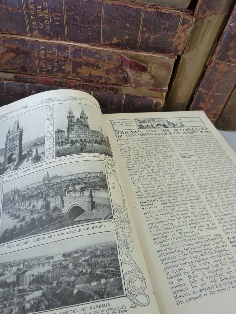 Harmsworth History of the World. 8vo. All bound with calf leather spine and cloth frontispieces. - Image 3 of 4