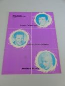 Concert Programme ' Don Arden Enterprise ltd presents Gene Vincent, Jerry Lee Lewis and Heinz Burt'