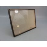 Hallmarked silver photo frame with engine turned decoration