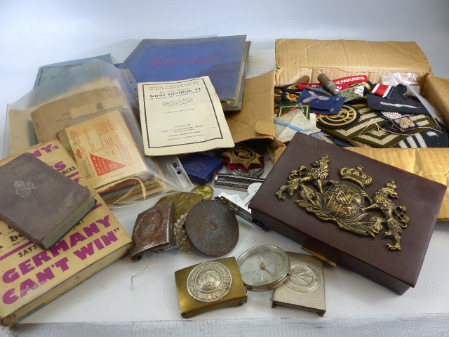 Militaria, documentation, books and leaflets etc