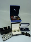 Large Selection of Cufflinks to include designer names such as Dunhill, Yves Saint Laurent etc