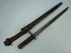Remington Bayonet for early 1914 MK1 Enfield Rifle with original scabbard