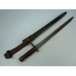 Remington Bayonet for early 1914 MK1 Enfield Rifle with original scabbard