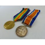 WWI Medals awarded to 3841 John Wesley of the Dorset Regiment. British War Medal and the Victory