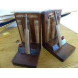 Pair of Cricket themed bookends