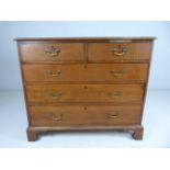 Antique mahogany chest of five drawers