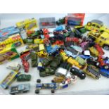 Vintage die cast vehicles mainly all unboxed. To include Corgi, Vanguard and others