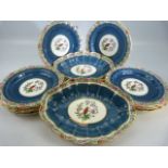 Old Worcester Parrot - Early Royal Worcester Porcelain part dinner set C.1760AD RD no 623916.