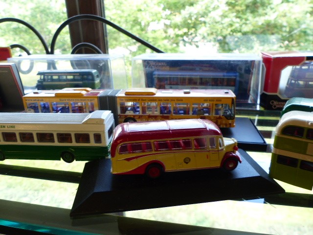 Large selection of Die cast buses and trams over 1 shelf - Image 3 of 6