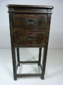 Distressed two door small cabinet