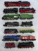Large selection of oo guage HO Railway locomotives and tenders