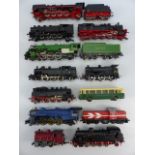 Large selection of oo guage HO Railway locomotives and tenders