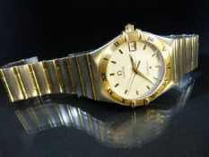 OMEGA Constellation gents watch Serial 56720903 with steel and gold strap