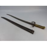 French 1886 chassepot Bayonet numbered 14525
