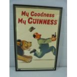 GUINNESS Advertising poster - Framed with slogan 'My Goodness, My Guinness'