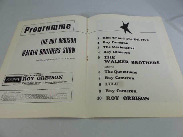 Roy Orbison and The Walker Brothers concert programme - Image 6 of 6