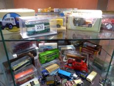 Large selection of Die cast boxed and unboxed buses