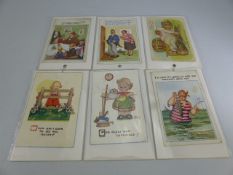 Selection of various comical postcards to include Mabel lucy Atwell etc