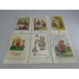 Selection of various comical postcards to include Mabel lucy Atwell etc