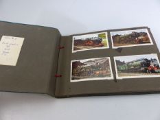 Album containing railway postcards