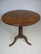 Georgian tilt top table on tripod base c.19th century