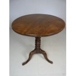 Georgian tilt top table on tripod base c.19th century