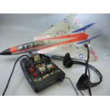 Electronic 'New Bright' F-14 Tomcat remote control plane. Appears to be in working order, moving and