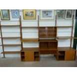 LADDERAX - shelving system comprising of glass fronts, drawers and others etc