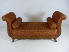 Large high sided chaise type bed end bench