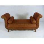 Large high sided chaise type bed end bench