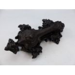 Late Victorian cast iron door knocker