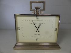 Chrome oversized large square clock