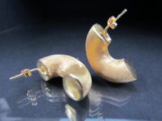 18ct Gold pair of Earrings - approx weight - 13.2g