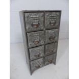 Small industrial chest of six drawers