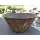 Large oversized Wrought iron planter (outside)