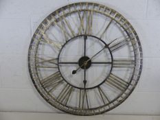 Metal modern wall clock