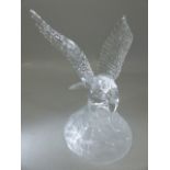 Glass figure of an Eagle in the Lalique style