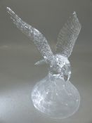 Glass figure of an Eagle in the Lalique style