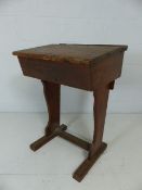 Early 20th Century pine school desk