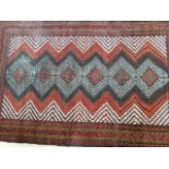 Old Balochi carpet 128 x 89