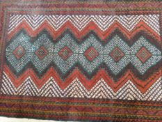 Old Balochi carpet 128 x 89