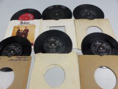 Selection of 45's to include The Beatles 'Love me Do' with red label, along with some others