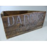 Daddie's Sauce vintage wooden crate