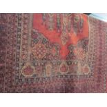 Small red ground carpet 75cm x 52cm