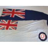 Large Blue Ensign plus one other