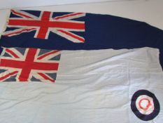 Large Blue Ensign plus one other
